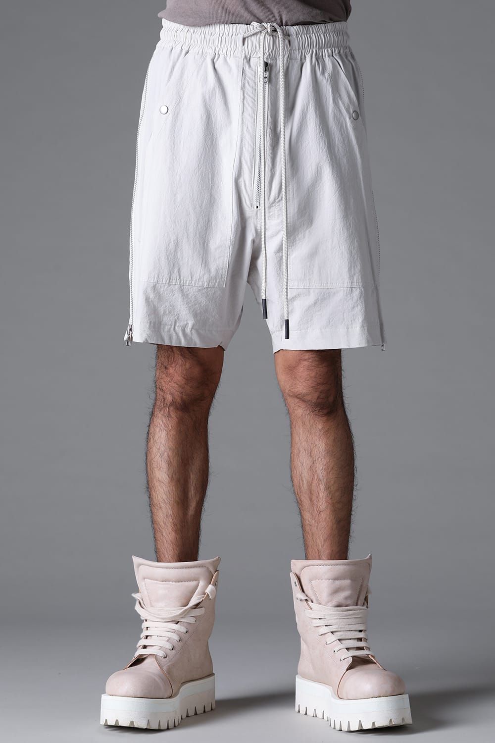 《2026SS先行予約》Side Zip Shorts"Black / White /Stone" / サイドジップショーツ"ブラック/ホワイト/ストーン"