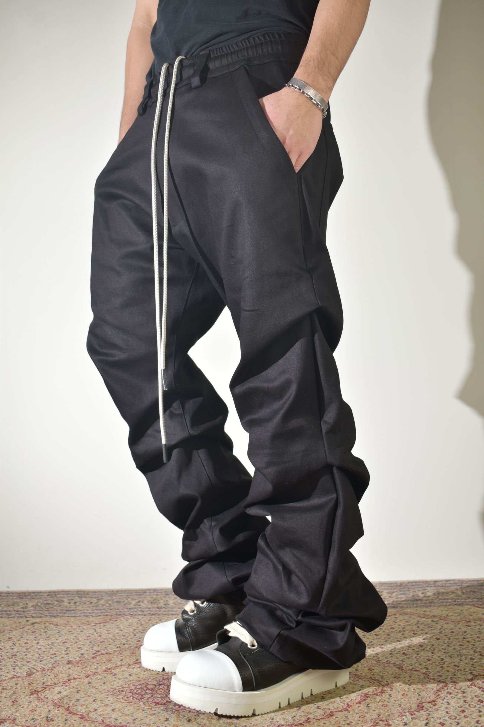 《2026AW先行予約》Boots Cut Tuck Pants"Black" / ブーツカットタックパンツ"ブラック"