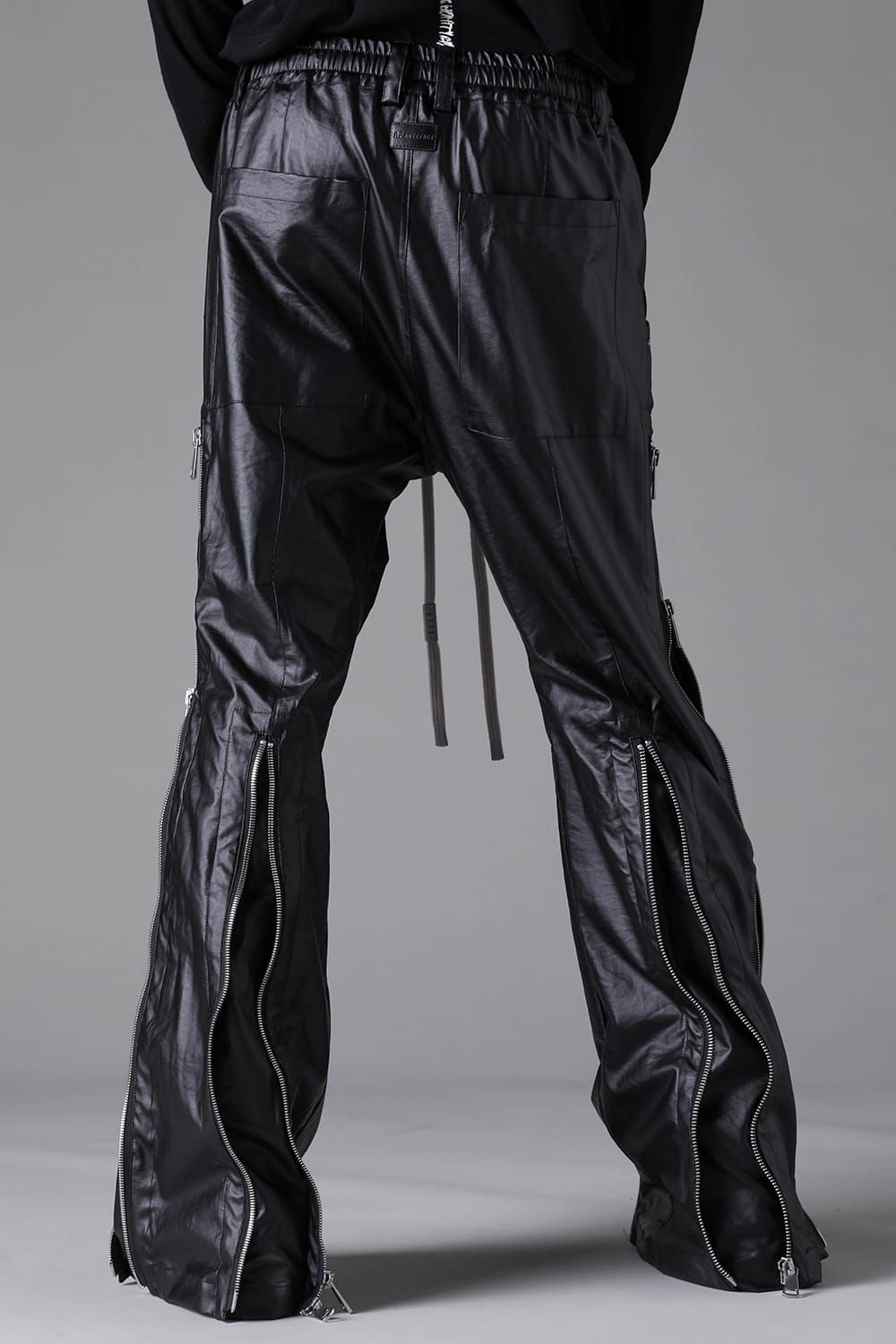《2026AW先行予約》Zipped Fared Pants"Black" / ジップフレアパンツ"ブラック"