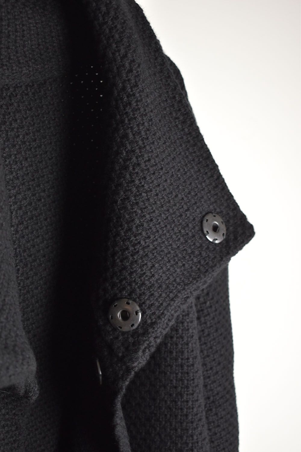 1.5G Snap Cardigan "Black" / 1.5Gスナップカーディガン"ブラック"