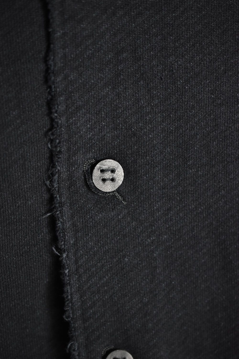 Heavy cotton jersey Long Jacket"Black"/ヘビーコットンジャージーロングジャケット