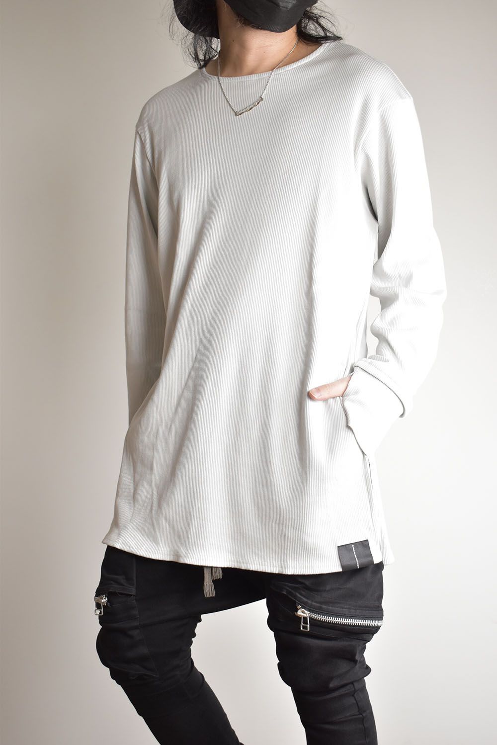 Base Layer Round Neck"Off White"/ベースレイヤーラウンドネック"オフホワイト"