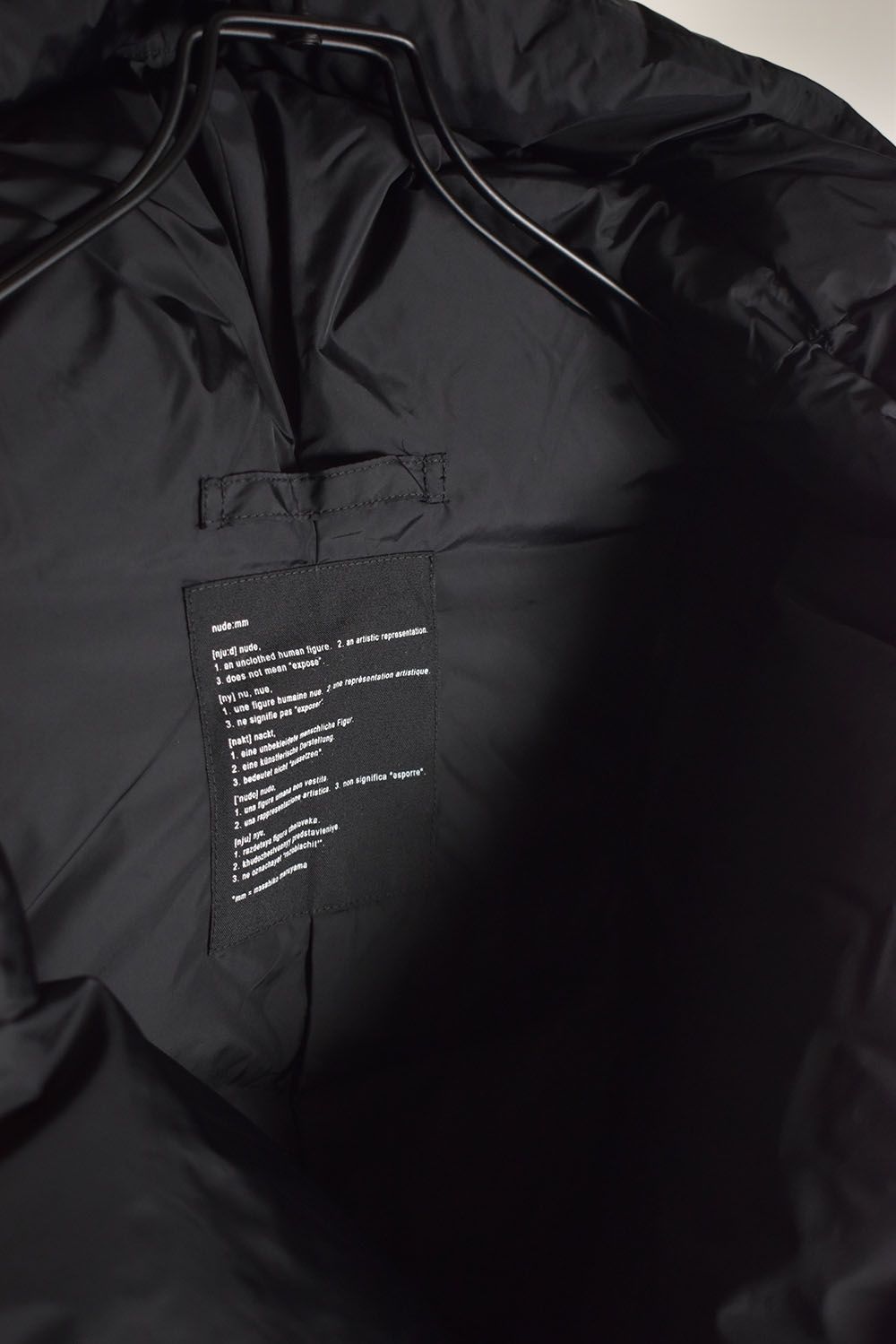 Detachable Sleeve Down Jacket"Black" / デタッチャブルスリーブダウンジャケット"ブラック"