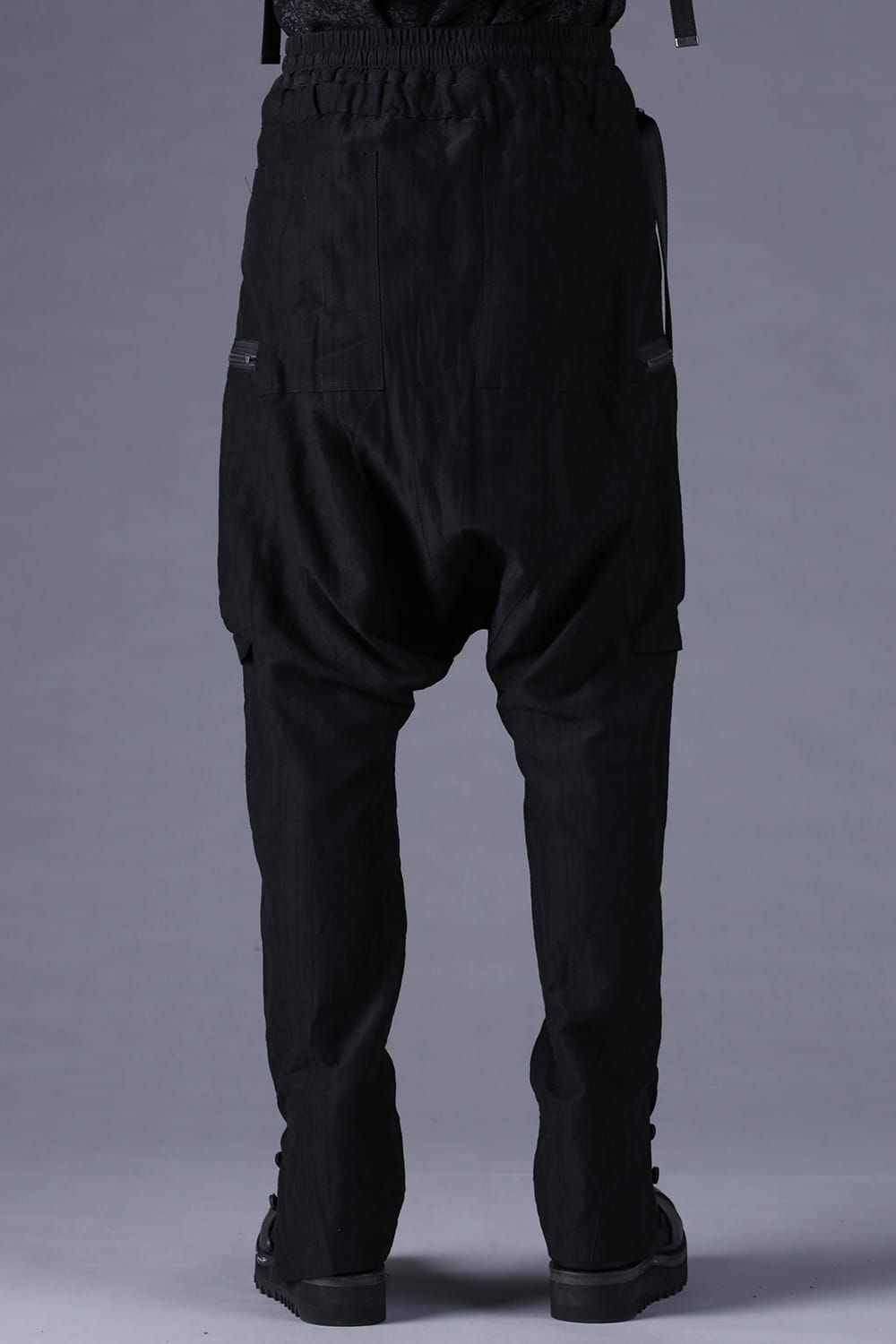 《2027SS先行予約分》Scar Stripe Jacquard Slim Sarrouel Cargo Pants"Black" / スカーストライプジャガードスリムサルエルカーゴパンツ"ブラック"