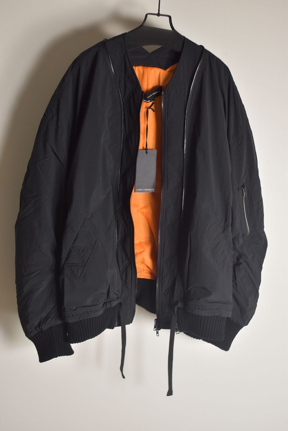 Over Sized Bomber Jacket"Black" / オーバーサイズボンバージャケット"ブラック"