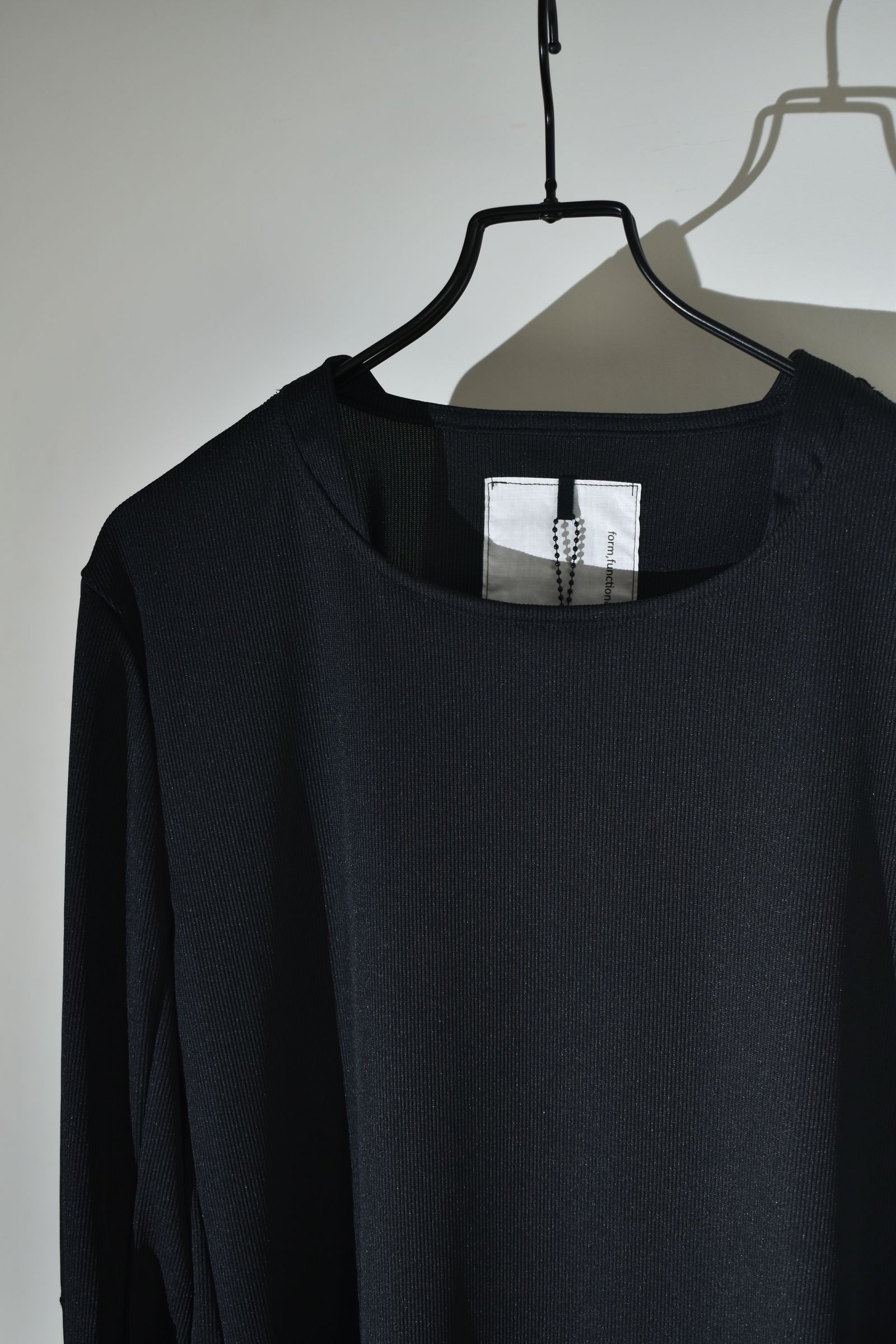 基層 Long Sleeve_01 "Black" / 基層ロングスリーブ"ブラック"