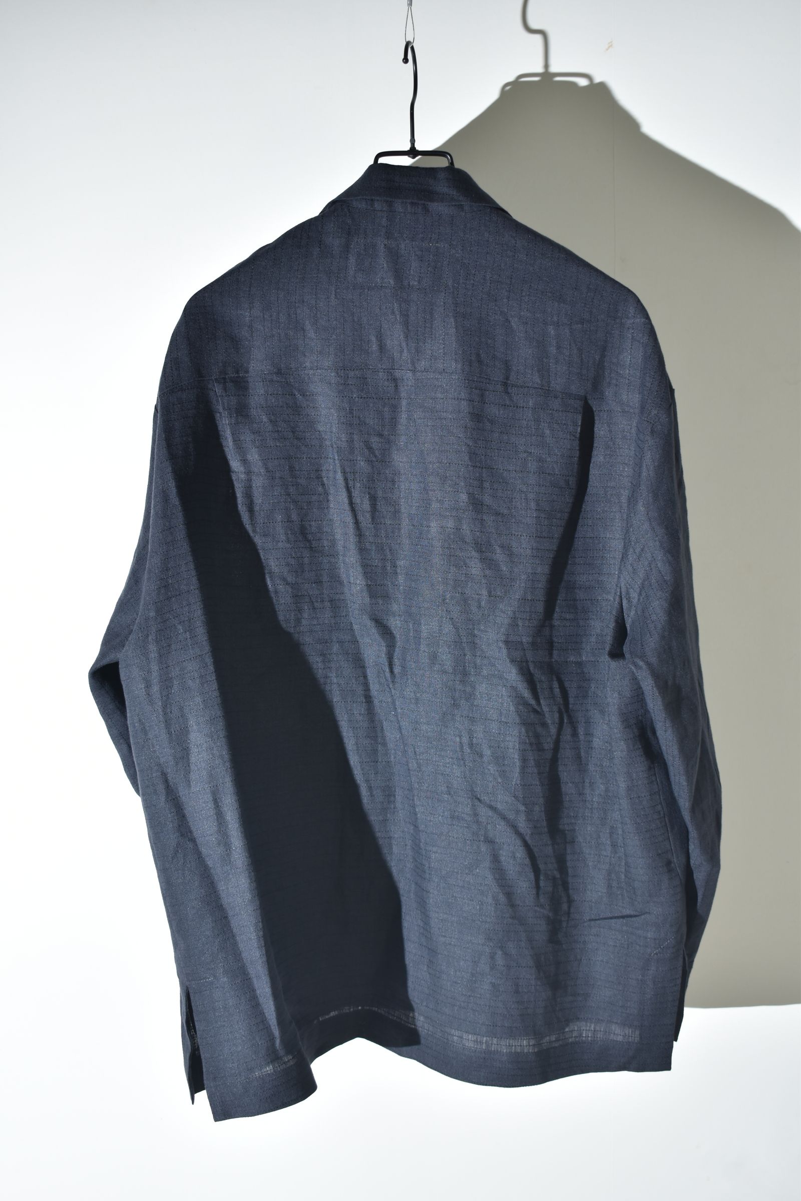 Linen Silk Shirts Jacket"Tuxedo" / リネンシルクシャツジャケット"タキシード"