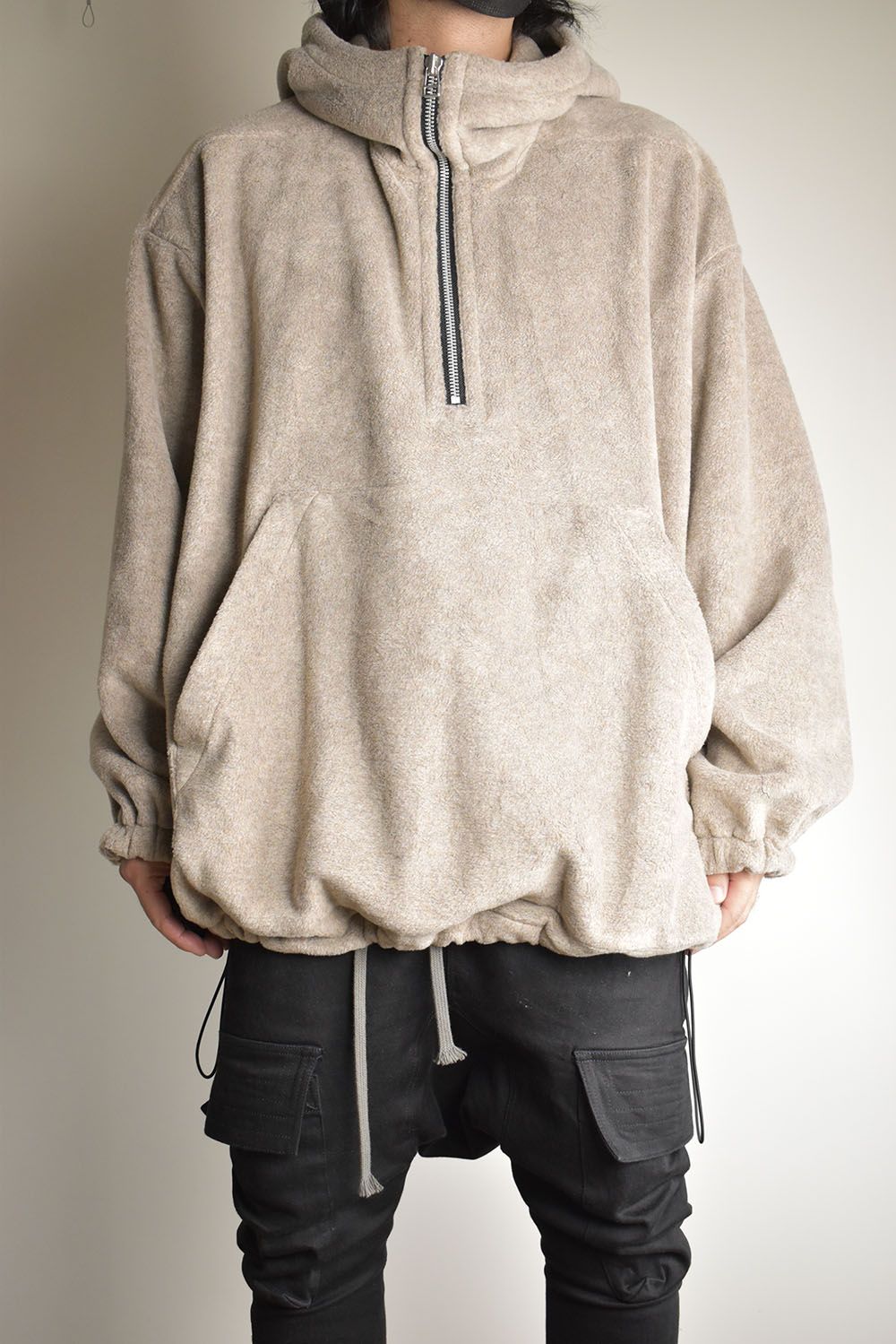 Fleece Hoodie"Beige" / フリースフーディ"ベージュ/"