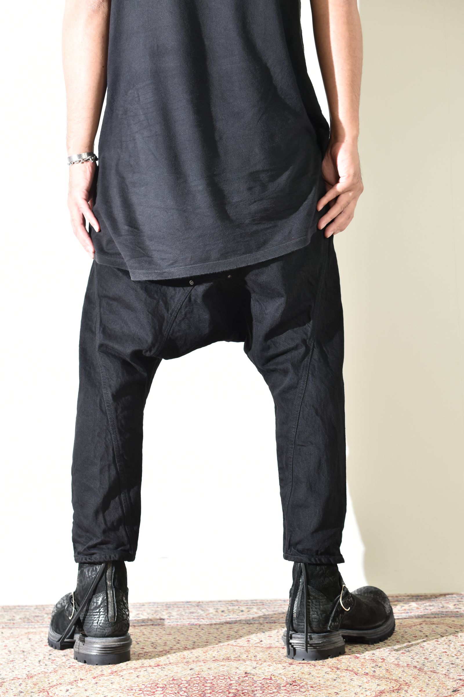 Sarrouel Denim Pants "Black" / サルエルデニムパンツ "ブラック"