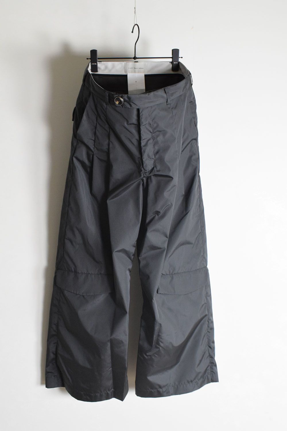 Shingle Flap Baggy Trousers "Charcoal" / シンフラップバギートラウザー"チャコール"