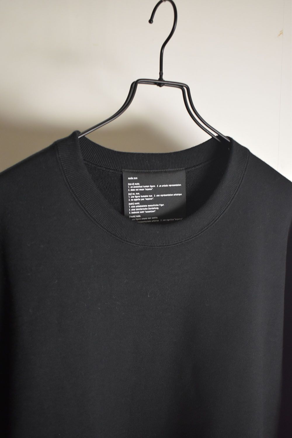 Sweat Oversize Pullover"Black" / スウェットオーバープルオーバー"ブラック"