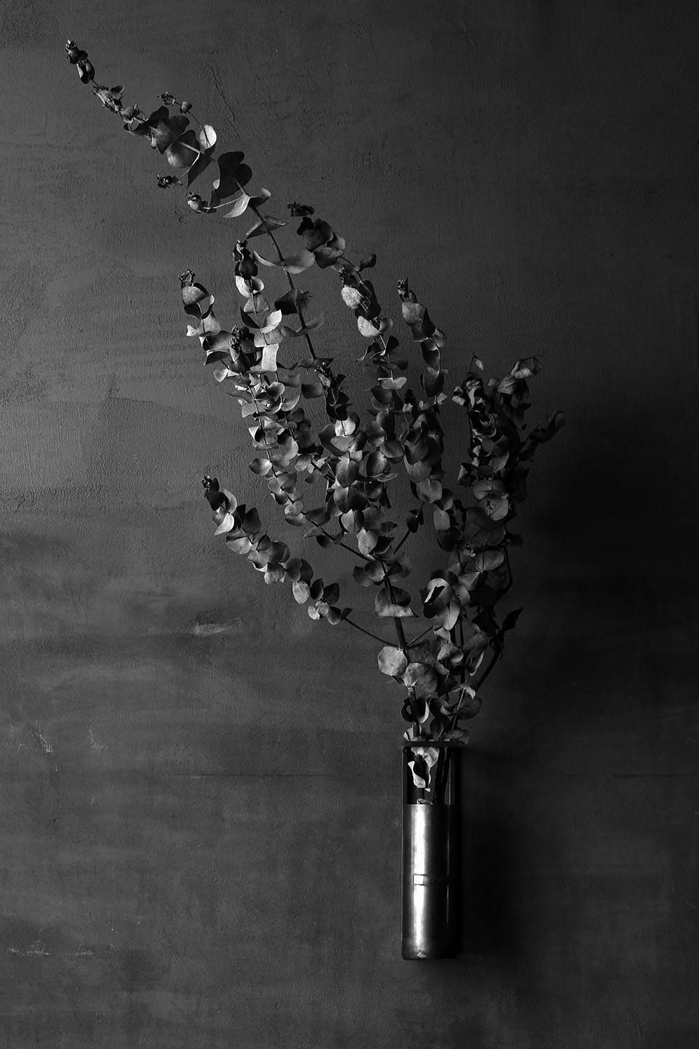 Brass Vase  Object Vase With Bar Square(花器キャンドル)