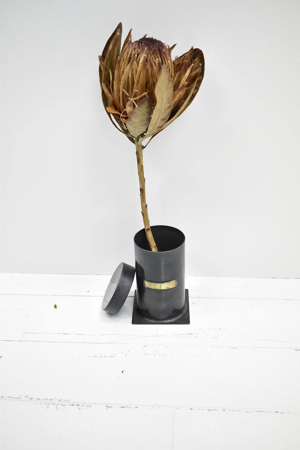 Brass Vase  Object Circle Short(花器キャンドル)