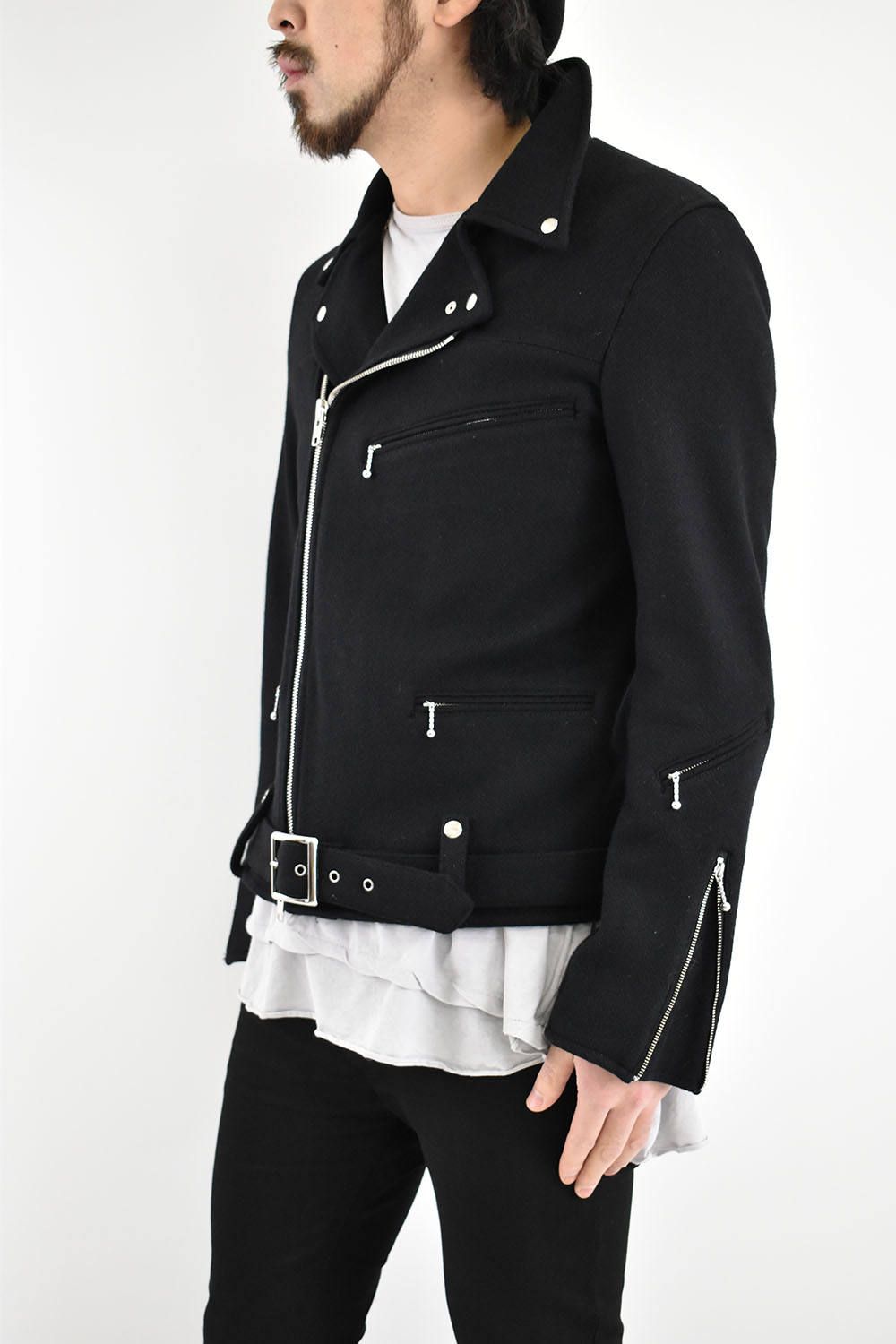 P.E.O.T.W AG - W RIDER'S JKT “Knit Melton“【Black】 | ALTRA