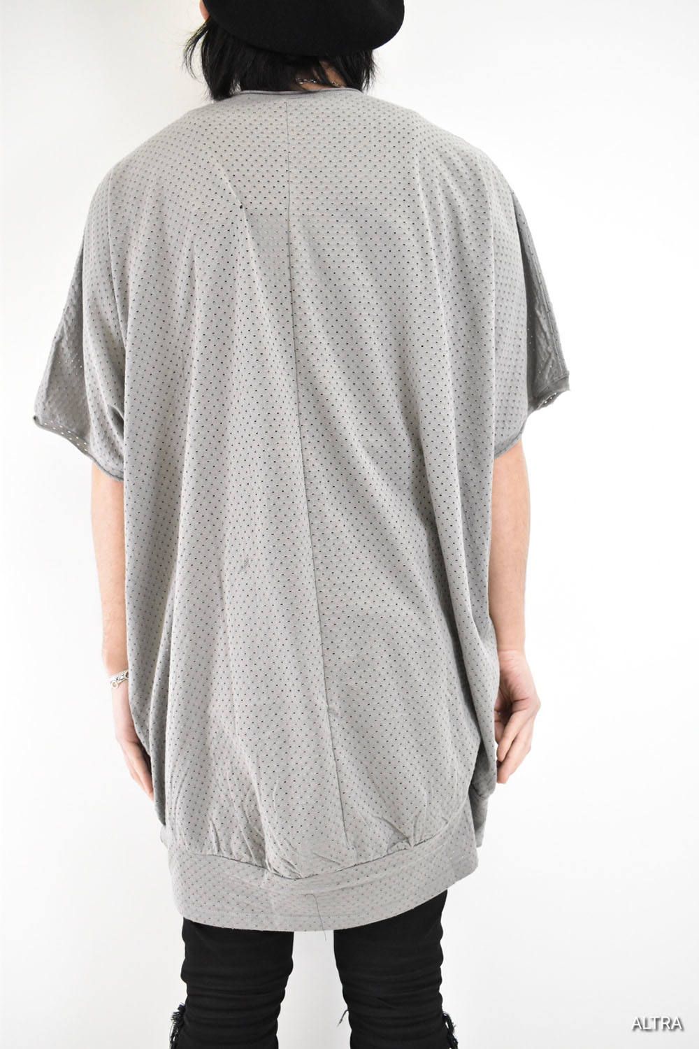 天竺ジャガードBig T Shirt "Grey"