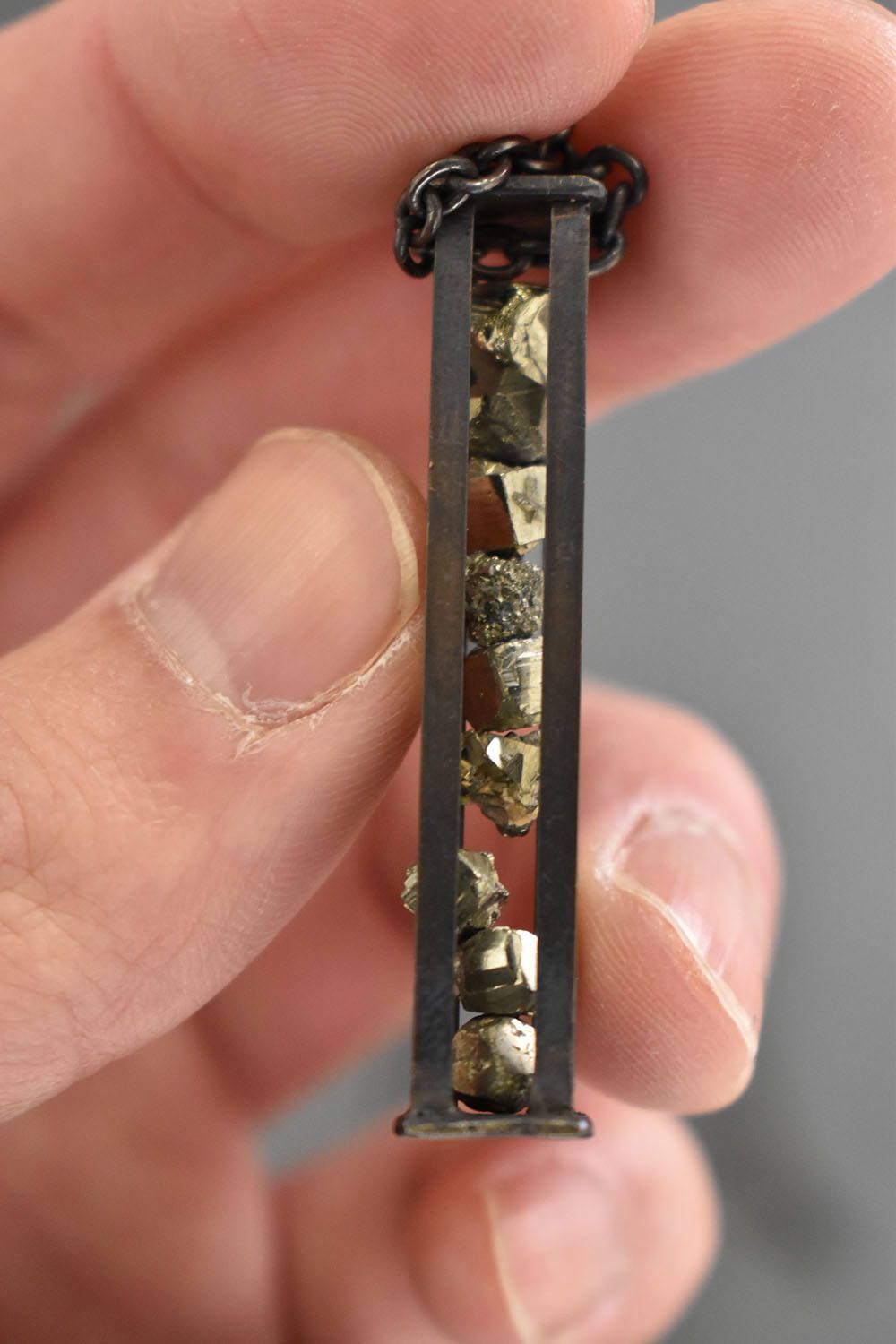 Iron Pyrites Necklace