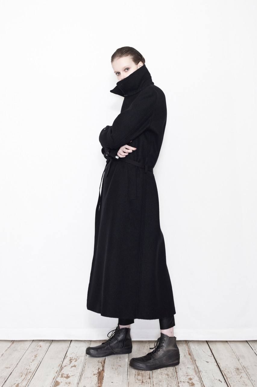 《ラスト1点!!》メルトンZip Up Long Trench Coat