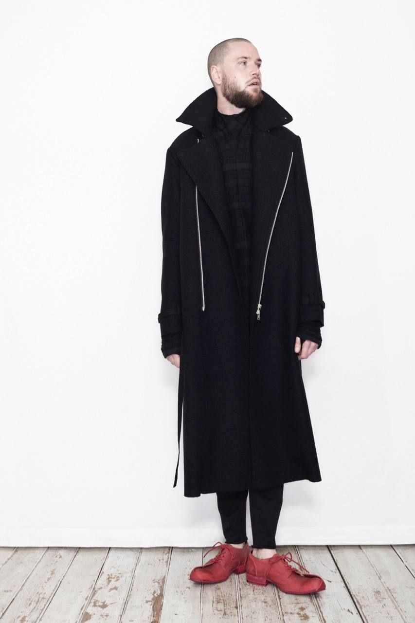 《ラスト1点!!》メルトンZip Up Long Trench Coat