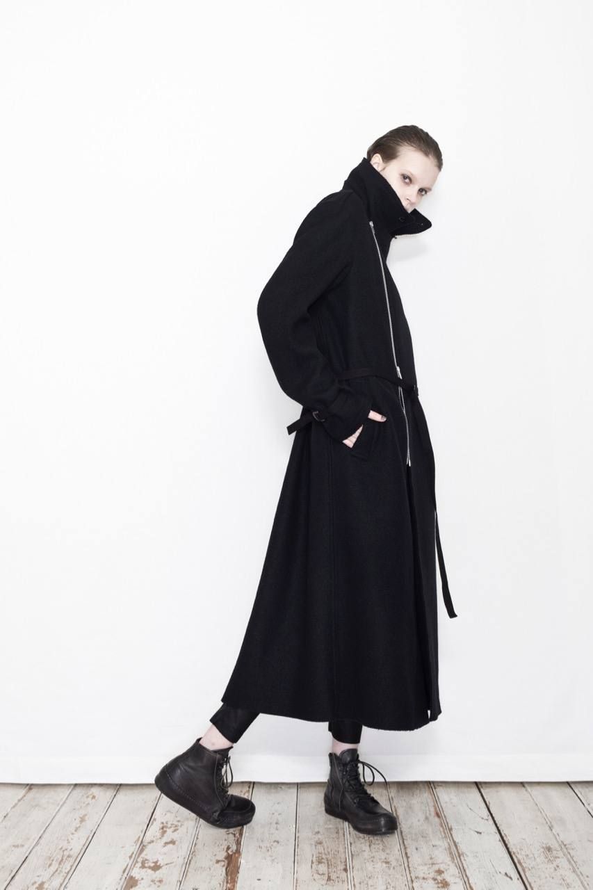 《ラスト1点!!》メルトンZip Up Long Trench Coat