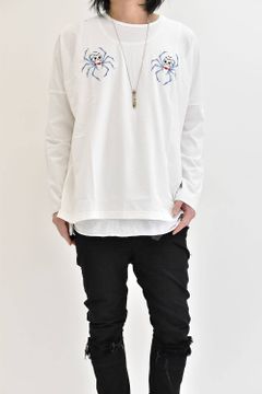 Dolman L/S"embroidery" White