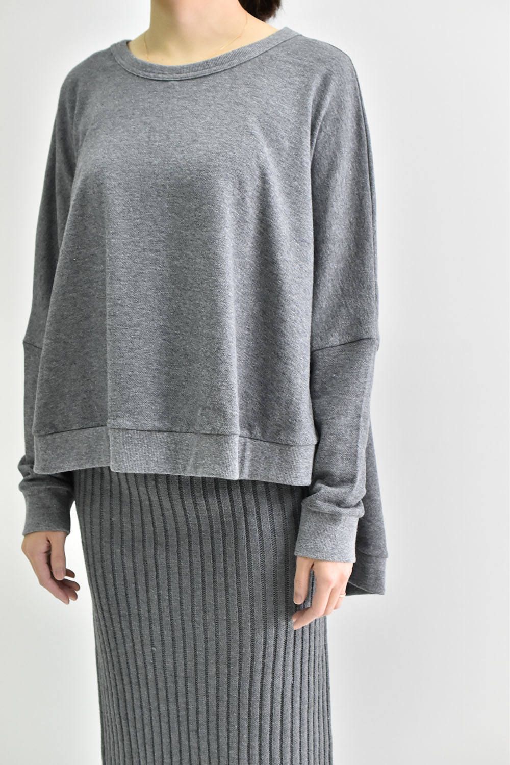 Wide pullover"Gray"/レディースアイテム
