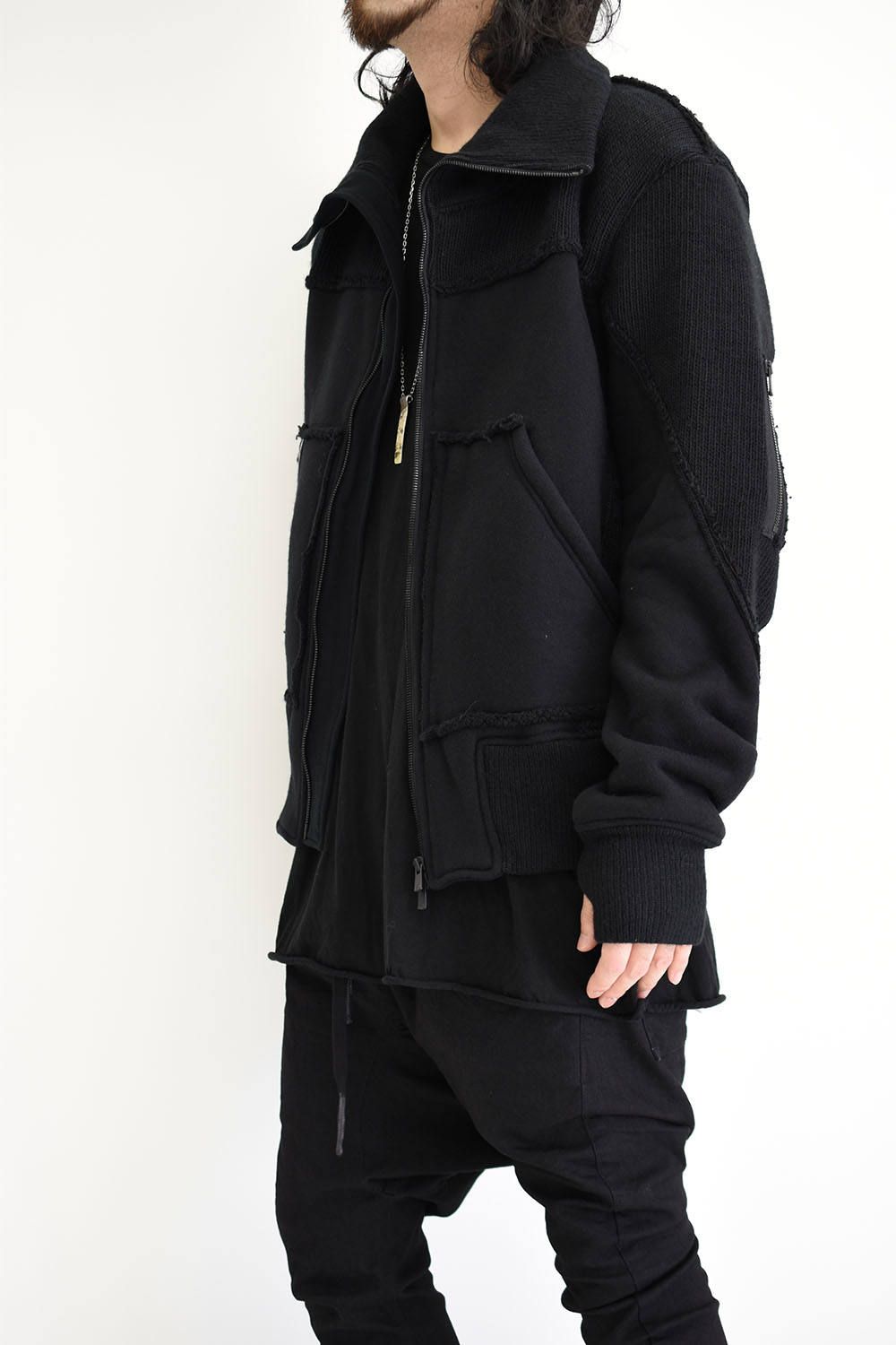 A.F ARTEFACT - Bomber Sweaters×Knit Combi Bomber/ボンバー