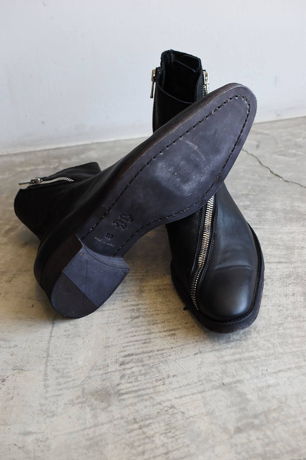 《ラスト1点!!》【SCREW】Zip Boots"Black"