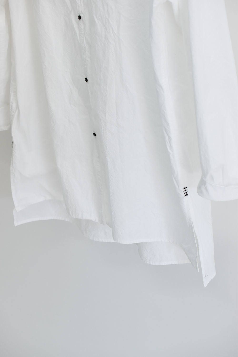 《ラスト1点!!》No-Collar Shirts”White”/ノーカラーシャツ”ホワイト”