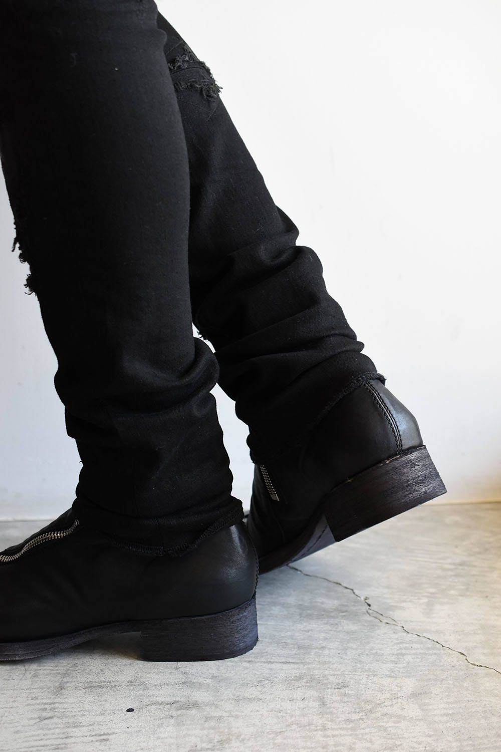 《ラスト1点!!》【SCREW】Zip Boots"Black"