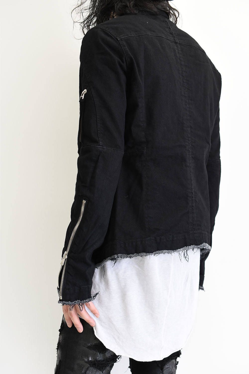 OGI / Denim Single Rider's Jacket"Black"