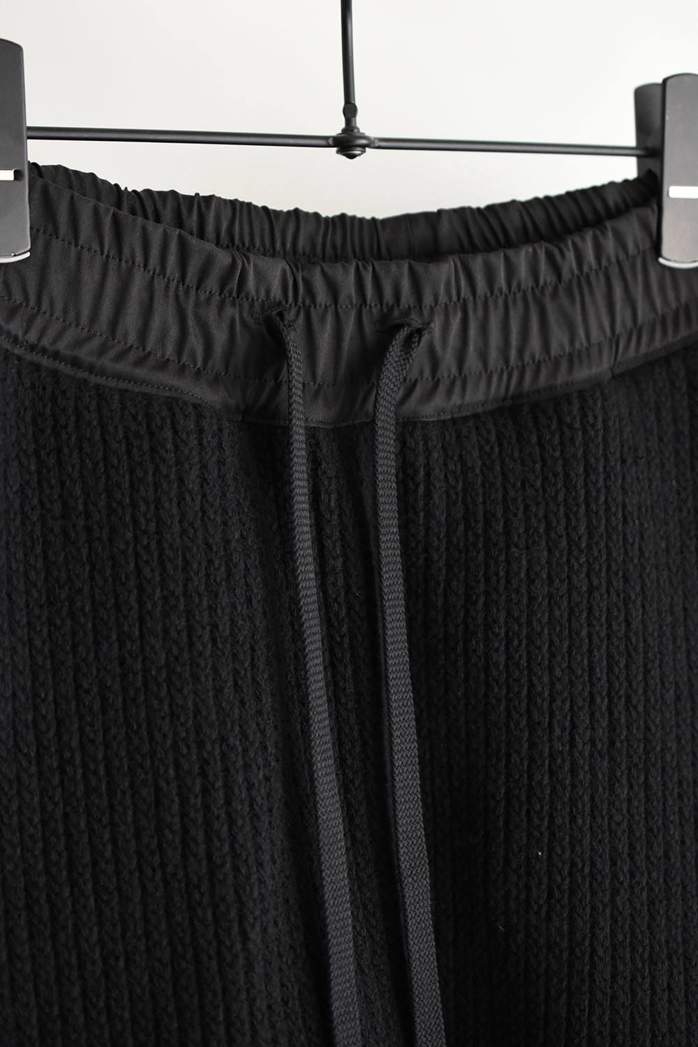 《ラスト1点!!》Knit Layered Sarouel Shorts/ニットレイヤードサルエルパンツ