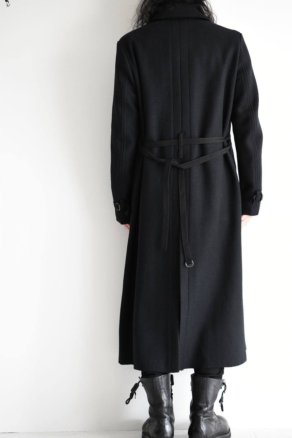 《ラスト1点!!》メルトンZip Up Long Trench Coat