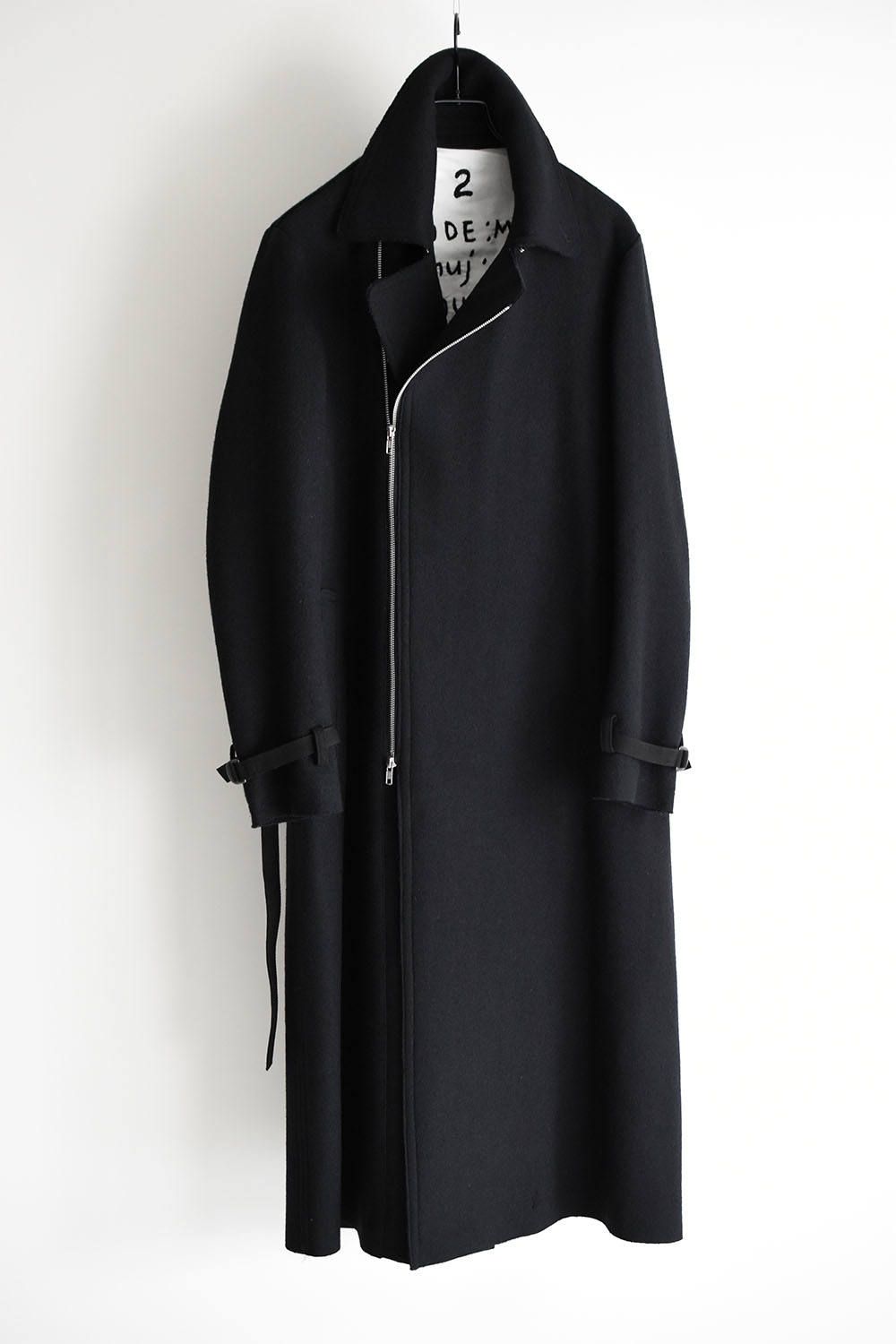 《ラスト1点!!》メルトンZip Up Long Trench Coat