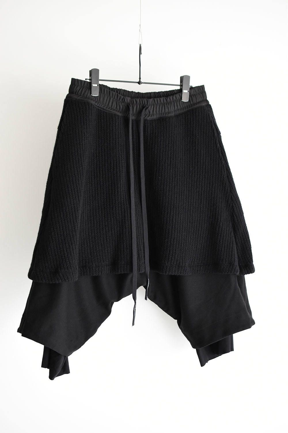 A.F ARTEFACT - 《ラスト1点!!》Knit Layered Sarouel Shorts/ニット 