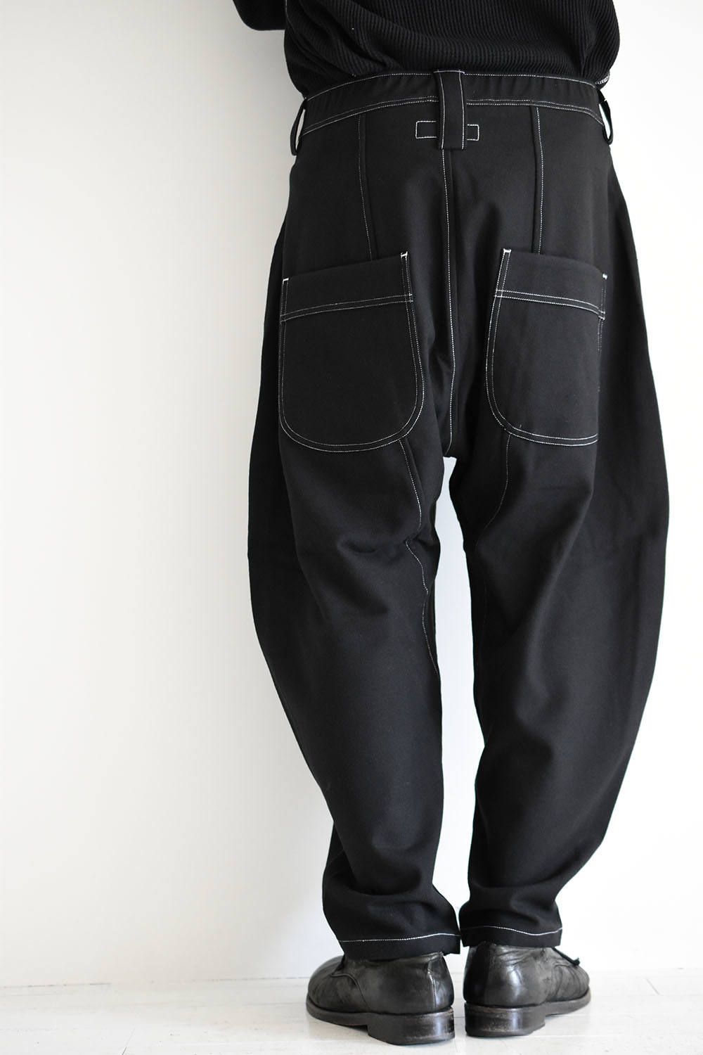 Circular Pants"Black"/サーキュラーパンツ"ブラック"