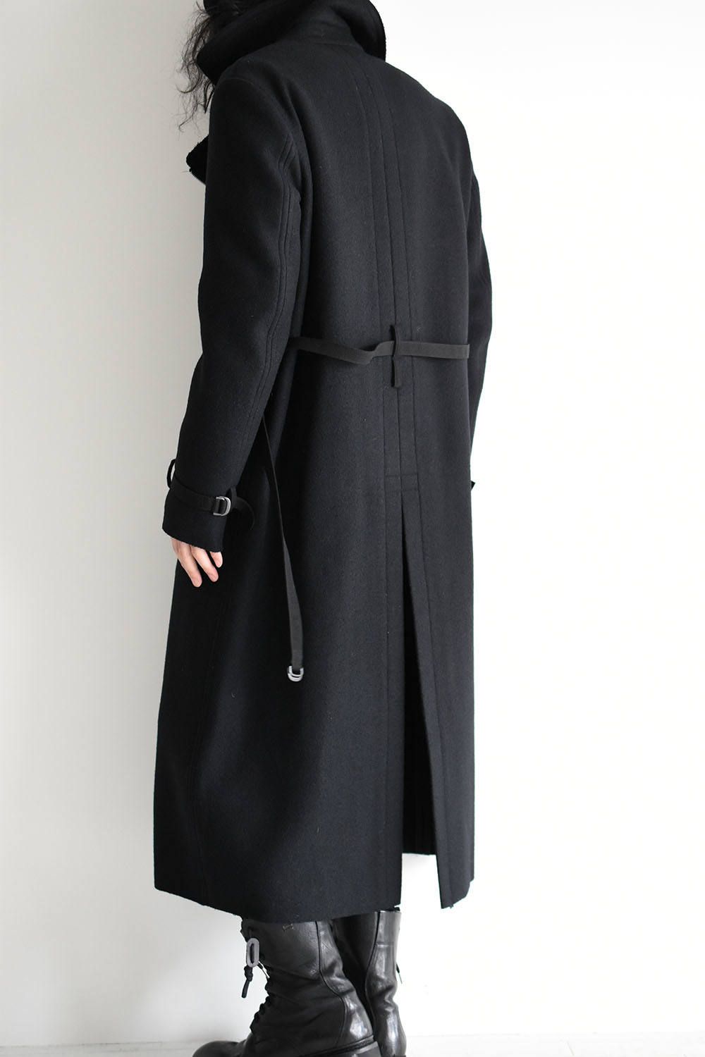 《ラスト1点!!》メルトンZip Up Long Trench Coat