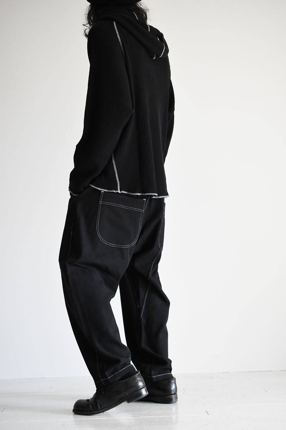 Circular Pants"Black"/サーキュラーパンツ"ブラック"