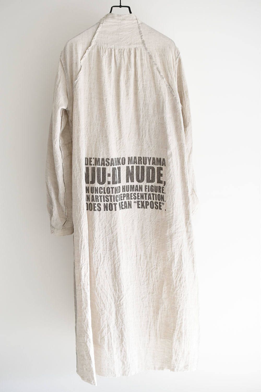 《ラスト1点!!》"INSIDE PRINT"Reversible Long Shirt"Natural"リバーシブルプリントシャツ"ナチュラル"