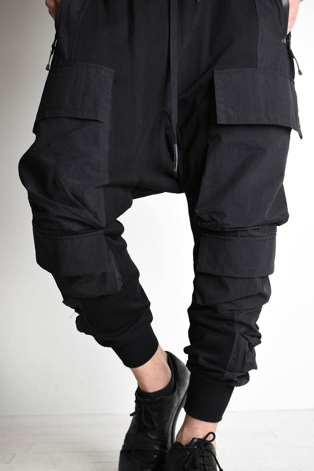 《ラスト1点!!》Military Sarouel Pants"Black"/ミリタリーサルエルパンツ"ブラック"