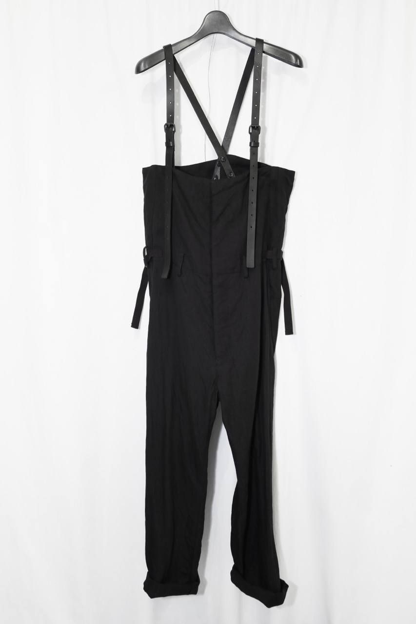 《ラスト1点!!》Linen Canvas High Waist Pants"Black"/リネンキャンバス ハイウエストパンツ"ブラック"