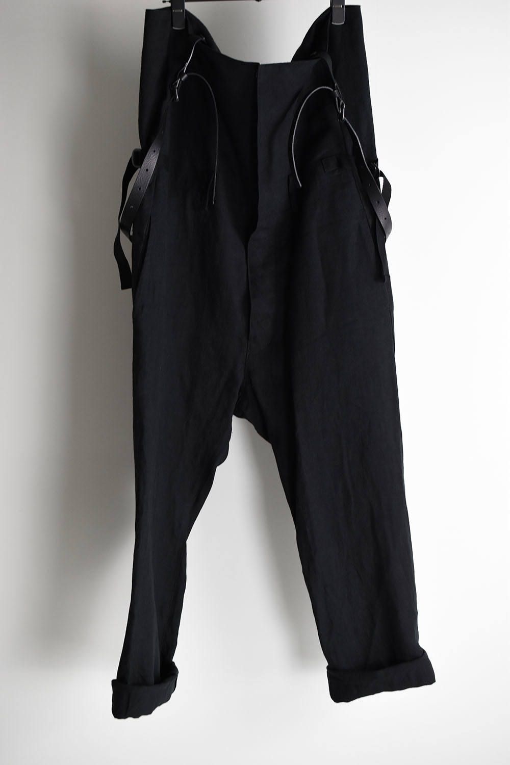 《ラスト1点!!》Linen Canvas High Waist Pants"Black"/リネンキャンバス ハイウエストパンツ"ブラック"