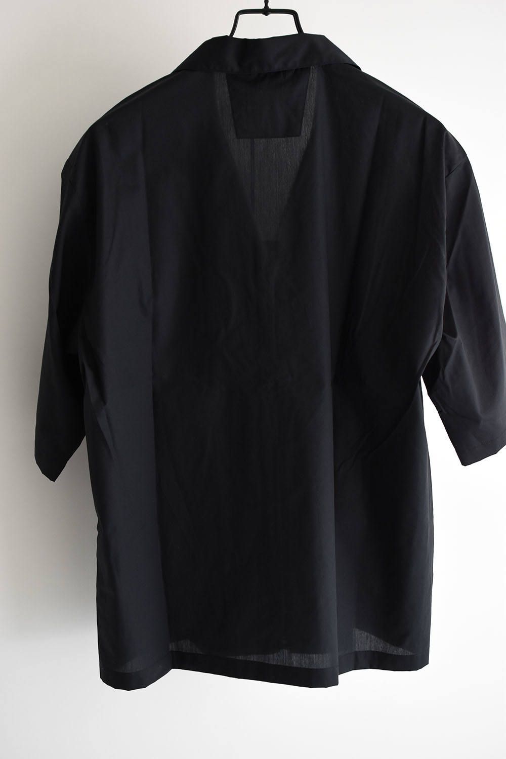 《ラスト1点!!》OPEN COLLAR SHIRT S/S"Black"/オープンカラーシャツ"ブラック"
