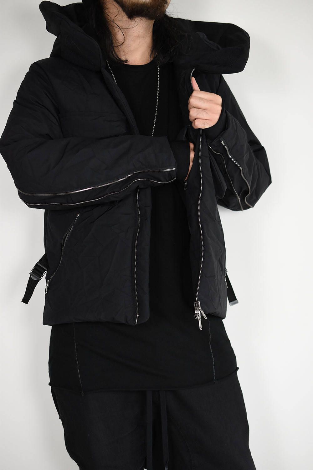 《ラスト1点!!》High Neck Down Blouson"Black"/ハイネックダウンブルゾン"ブラック"