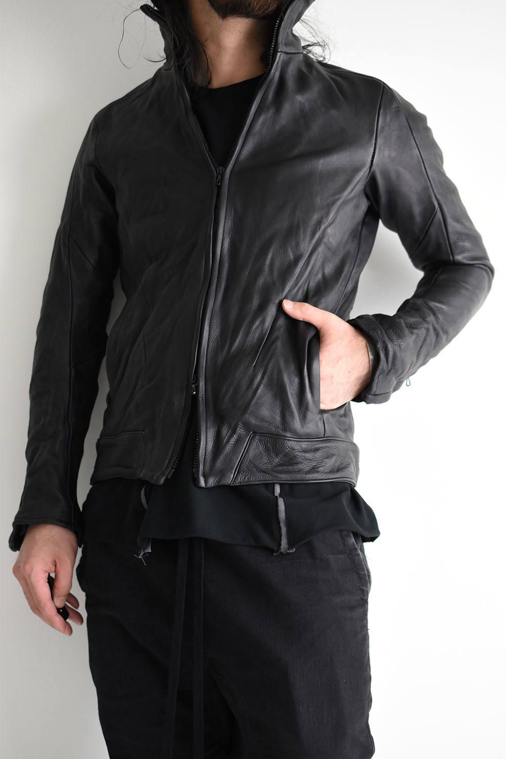 CIVILIZED - LEATHER TRACK JACKET