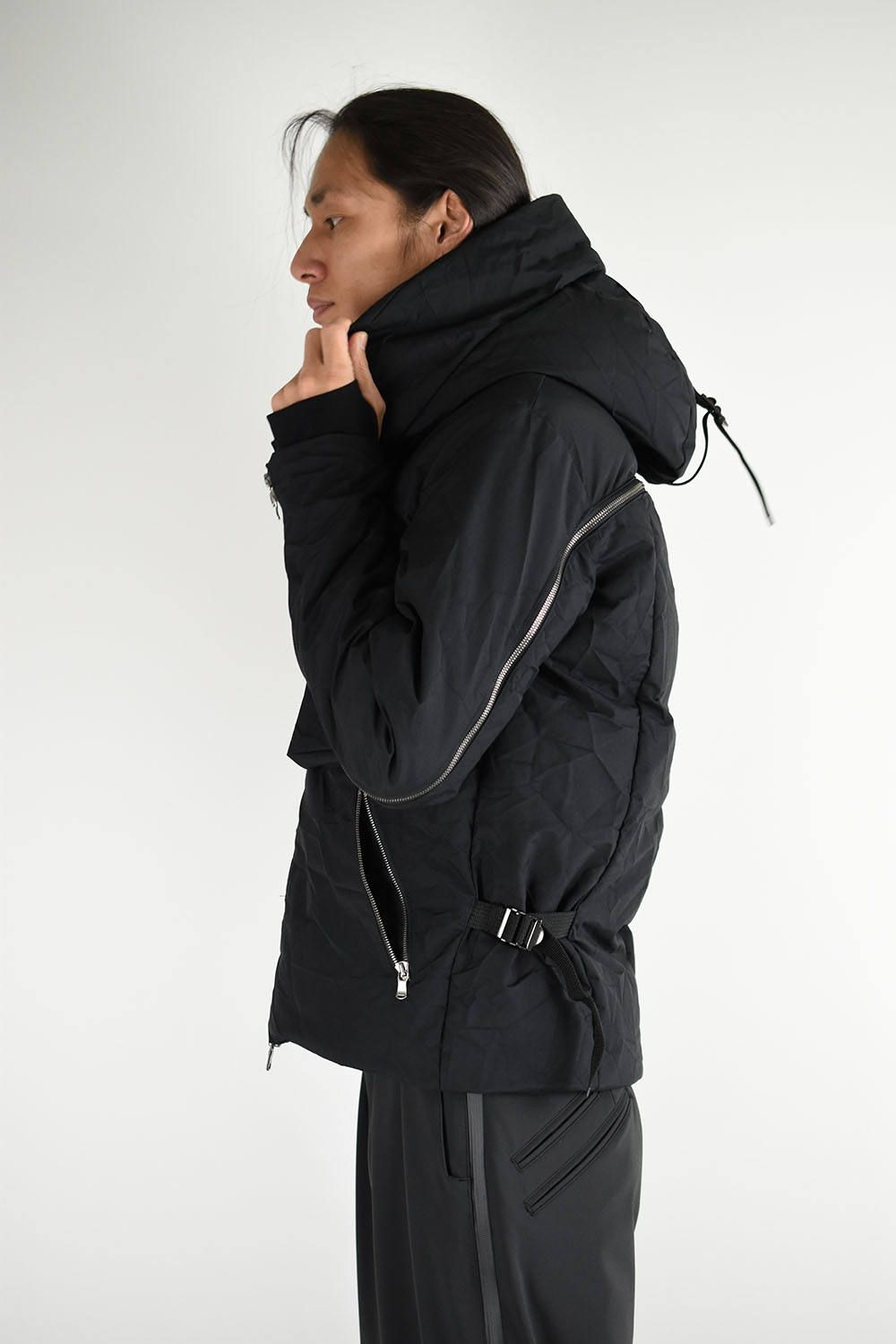 《ラスト1点!!》High Neck Down Blouson"Black"/ハイネックダウンブルゾン"ブラック"