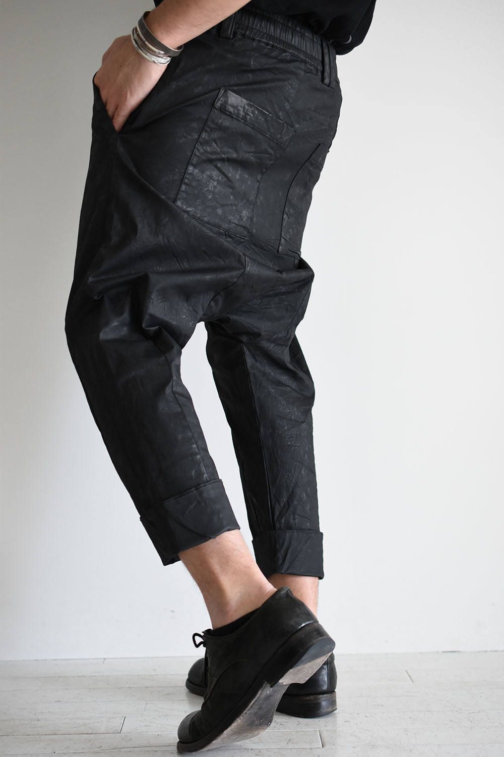 A.F ARTEFACT - Coated Sarouel Cropped Pants / コーティング 