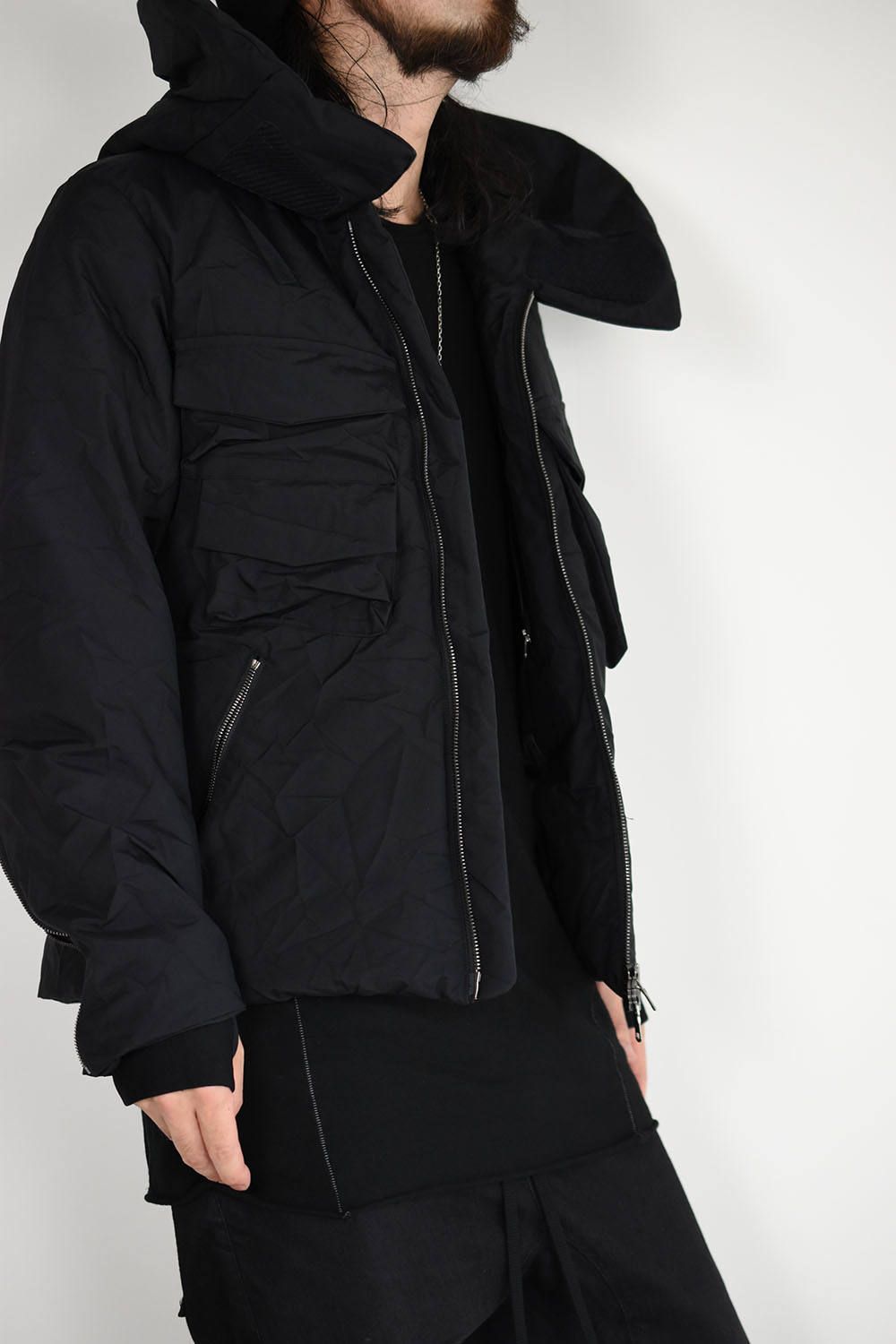 《ラスト1点!!》High Neck Down Blouson"Black"/ハイネックダウンブルゾン"ブラック"