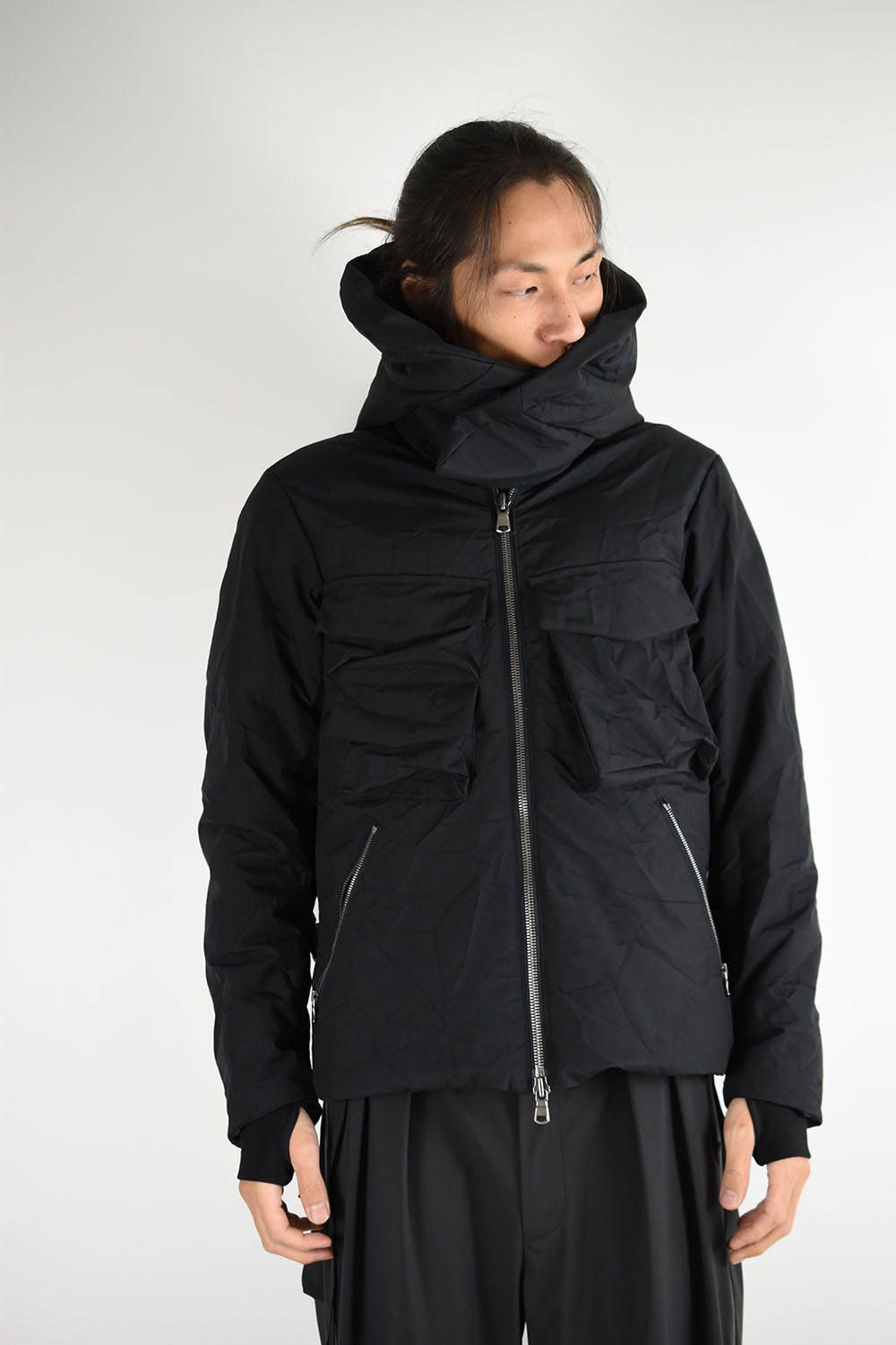 《ラスト1点!!》High Neck Down Blouson"Black"/ハイネックダウンブルゾン"ブラック"