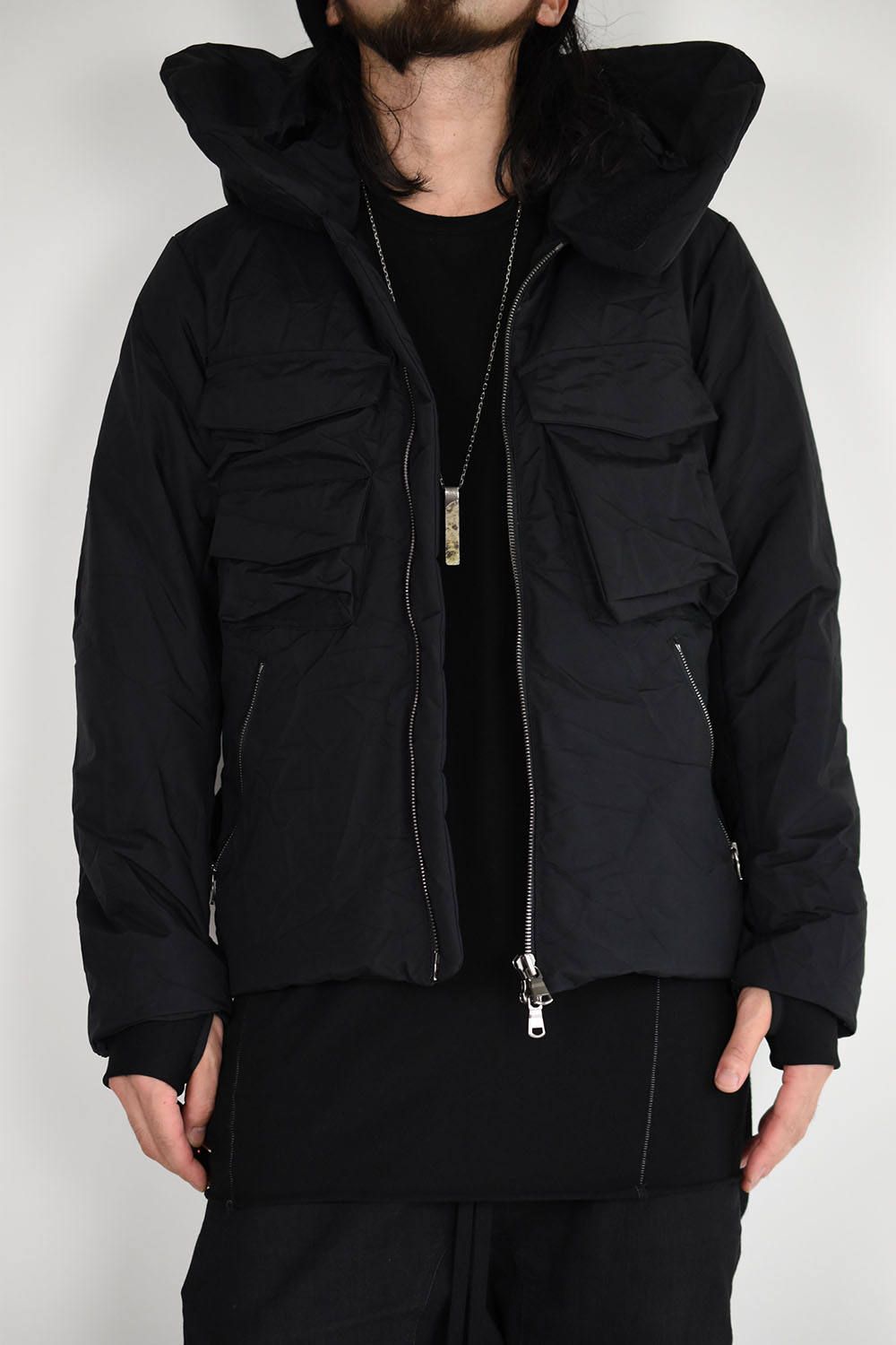 《ラスト1点!!》High Neck Down Blouson"Black"/ハイネックダウンブルゾン"ブラック"