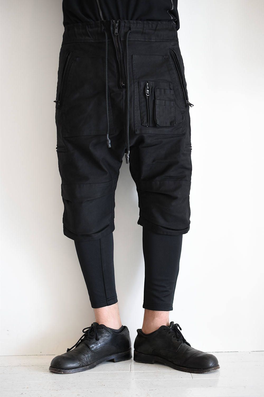 LAYERED PARACHUTE PANTS"Black"/レイヤードパラシュートパンツ"ブラック"